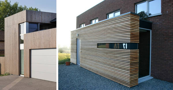 houten planken gevel